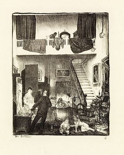 The Studio, Christmas 1916 Art Print