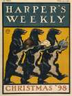 Harpers Weekly Christmas 1898 Art Print