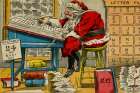 Christmas postcard Vintage Print