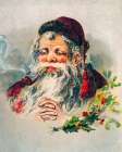 Vintage Santa Claus Illustration Art Print