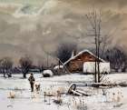 Winter Landscapes Hunter Art Print