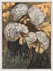 Three crested chickens Art Print