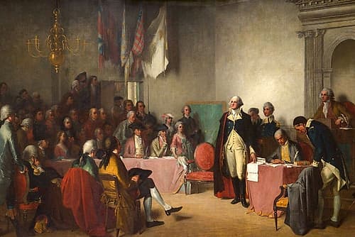 Washington Resigning His Commission 1859 Figurative Print