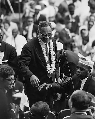 Civil Rights March on Washington-D.C. Dr. Ralph Bunche Art Print