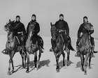 WWII members of a Coast Guard Horse Patrol unit Art Print