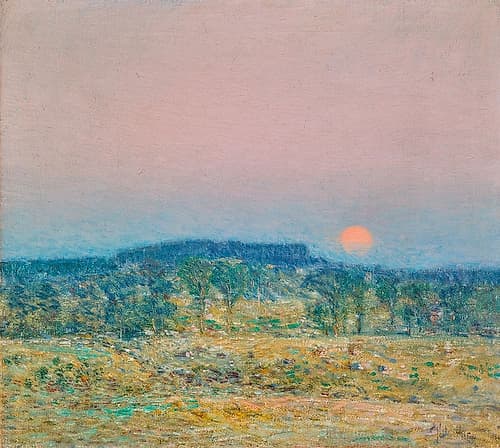 September Moonrise Landscape Print