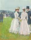 At the Grand Prix de Paris Art Print