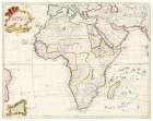 Map of Africa 1722 Vintage Print