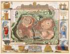 View of Jerusalems Temple Mount from the East Vintage Print