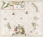Chart of the Canary Islands 1680 Vintage Print