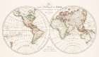 The two hemispheres of the earth 1807 Art Print
