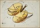 Astronomical chart illustration of the Libra Vintage Print