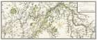 Drawn map of the French lines in Brabant Vintage Print