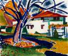 Blue Trees Art Print