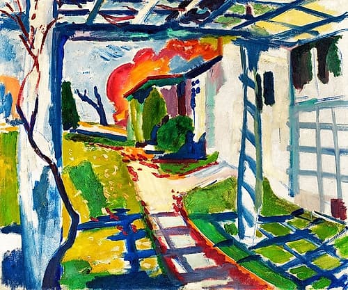 Grape Arbor Art Print by Henry Lyman Sayen