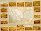 Mineralogical Map of Mexico Vintage Print
