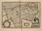 Flanders Belgium Map Vintage Print