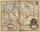 Map of Transylvania Roumania Vintage Print