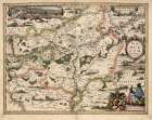 Map of Belgium and Namur Art Print