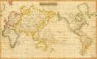 Mercators Chart 1817 Art Print