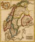Sweden and Norway 1817 Vintage Print