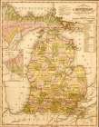 Michigan 1844 Vintage Print