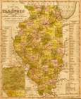 Illinois 1844 Vintage Print