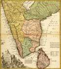 India Ceylon and The Malabar Coast Vintage Print