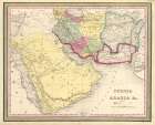 Persia and Arabia 1849 Vintage Print