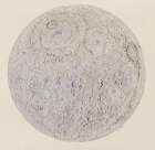 Moon surface with Craters Vintage Print