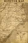 Eastern Seaboard in 1863 Vintage Print