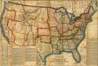 US In the Civil War Period 1863 Vintage Print