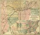 Arkansas Central 1872 Vintage Print