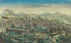 Antique Map of Jerusalem Vintage Print