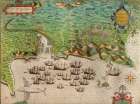 Sir Francis Drakes West Voyage to the West Indies Visits Guyana in Africa 1589 Art Print