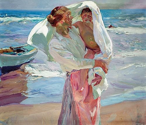 After Bathing Art Print