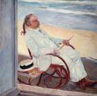 Antonio Garc├â┬¡a at the Beach Art Print