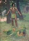 He lay there dead from Story of Hiawatha 1910 Art Print