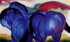 The Small Blue Horses Art Print