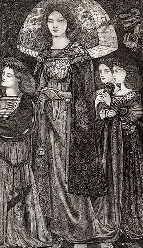 Alice-la Belle Pelerine Renaissance Print