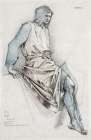 Study for the Failure of Gawain from the Holy Grail Tapestries Art Print