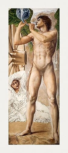 Troy Triptych-Study of Fame overthrowing Fortune Art Print