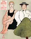 Two Seated women Vintage Print