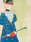 Woman Holding Closed Umbrella 1896 Art Print