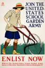 Join the United States School Garden Army Vintage Print