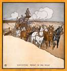 Harvesting Wheat in the West Vintage Print