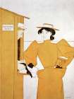 woman picking up bathing suits Vintage Print
