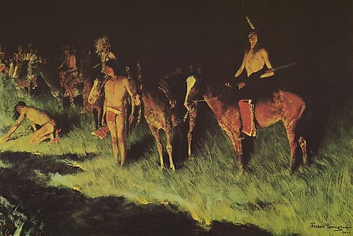 The Grass Fire Figurative Print