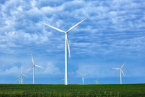 Wind Farms in Franklin County-Iowa Art Print