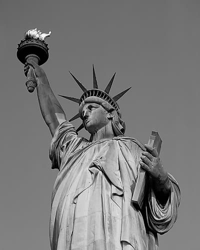 The Statue of Liberty Landscape Print